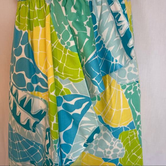 Lilly Pulitzer Crystal Strapless Dress Lagoon Blue Green Resort Wear Size 0 - Picture 9 of 10